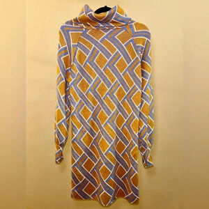 Forever 21 Gold turtle neck sweater dress Size small